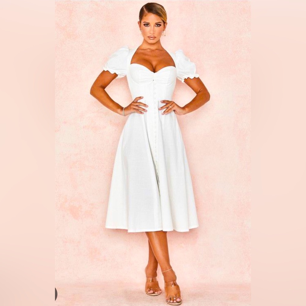 House of cb garden-party style white dress